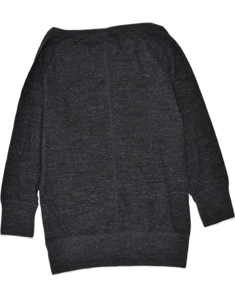 NIKE Womens Graphic Sweatshirt Jumper UK 6 XS Grey Cotton | Vintage | Thrift | Second-Hand | Used Clothing | Messina Hembry 