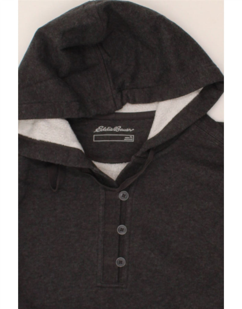 EDDIE BAUER Womens Hoodie Jumper UK 16 Large Grey Cotton Vintage Eddie Bauer and Second-Hand Eddie Bauer from Messina Hembry 