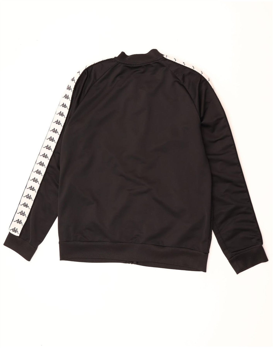 Kappa Mens Graphic Tracksuit Top Jacket XL Black Polyester