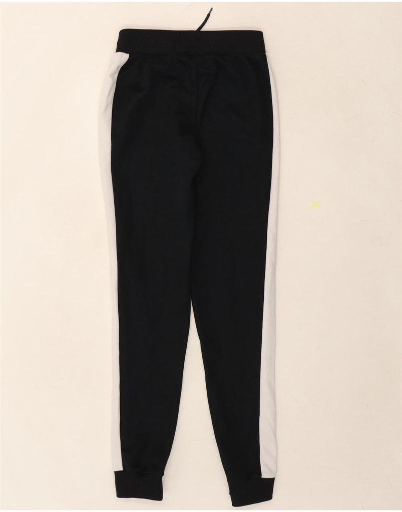 ELLESSE Womens Tracksuit Trousers Joggers UK 4 XS Black Colourblock Vintage Ellesse and Second-Hand Ellesse from Messina Hembry 