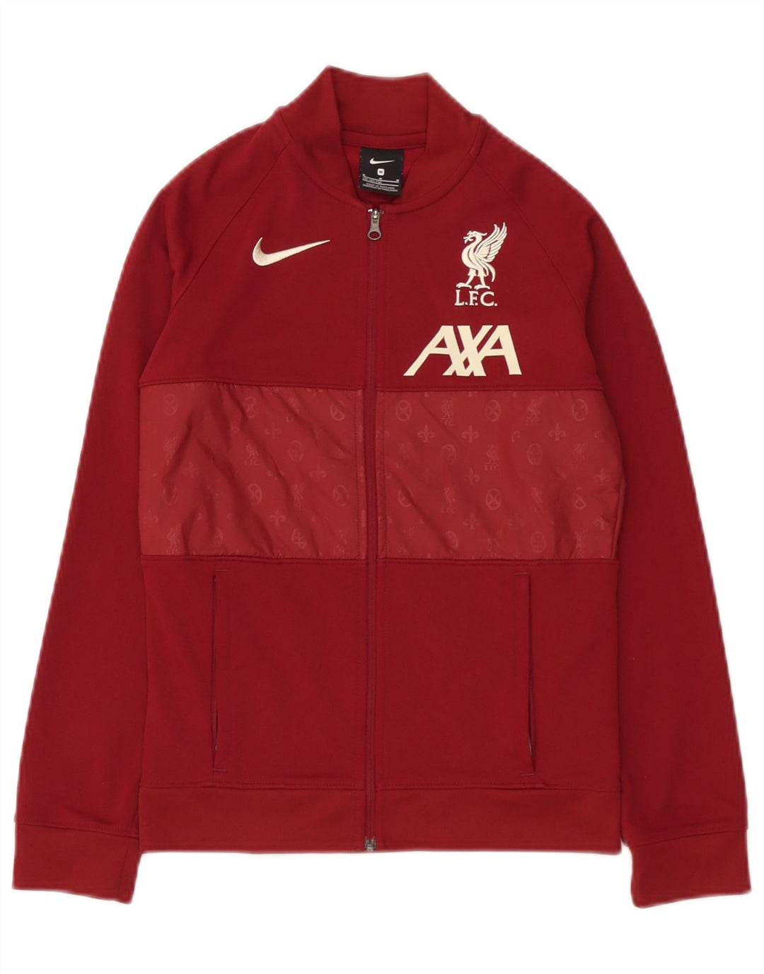 Nike Boys Liverpool Tracksuit Top Jacket 10-11 Years Medium Maroon
