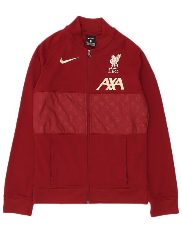 Nike Boys Liverpool Tracksuit Top Jacket 10-11 Years Medium Maroon