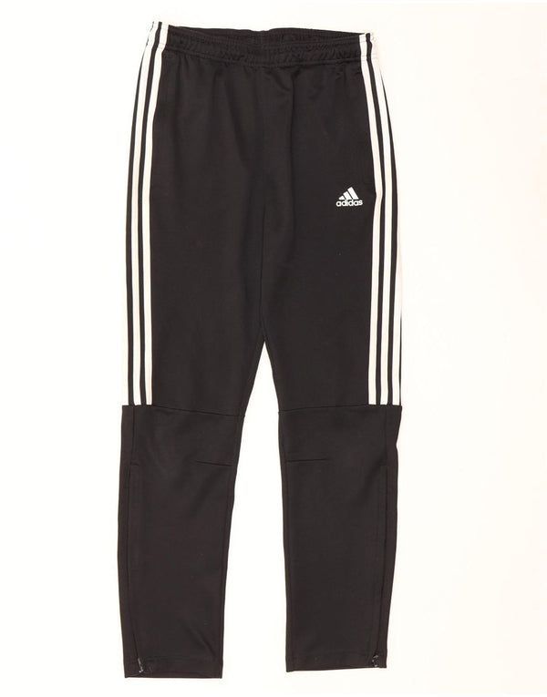 Adidas Boys Climalite Tracksuit Trousers 13-14 Years Large Black