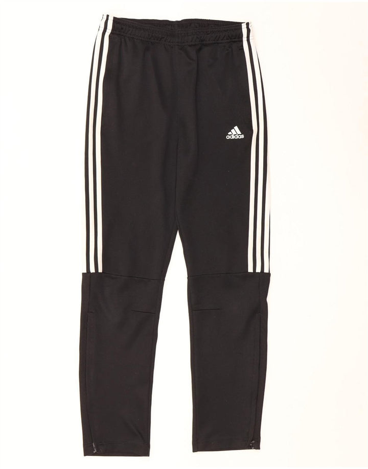 Adidas Boys Climalite Tracksuit Trousers 13-14 Years Large Black