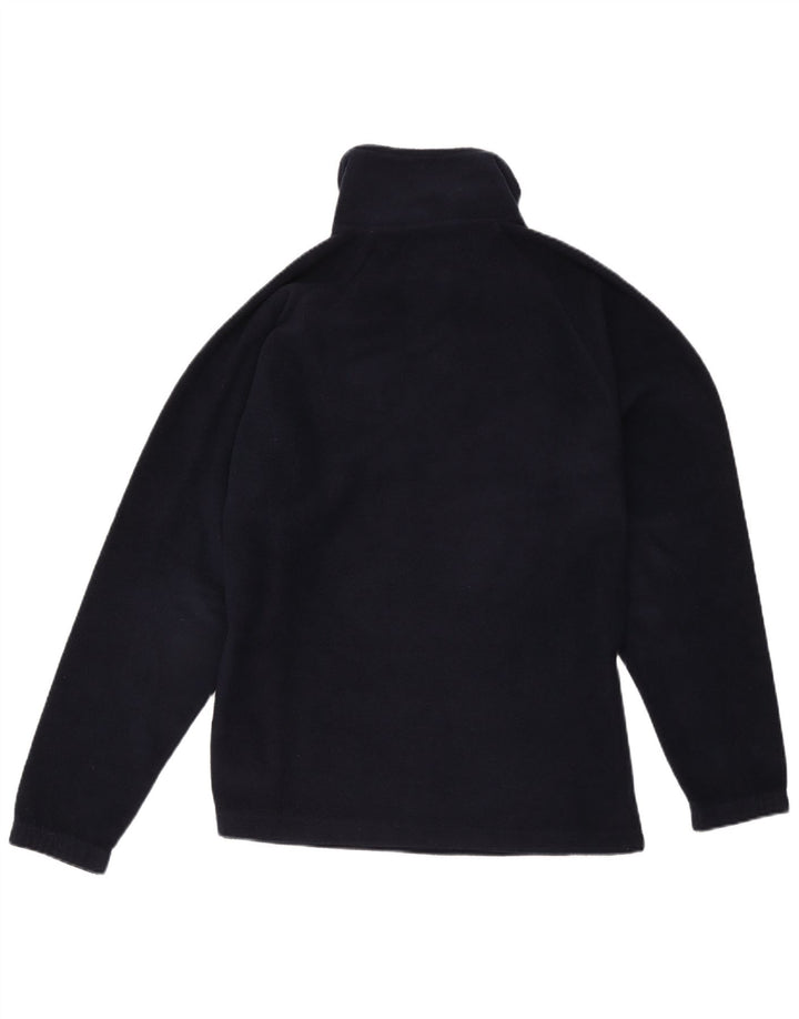 Kappa Mens Zip Neck Fleece Jumper Medium Navy Blue Polyester