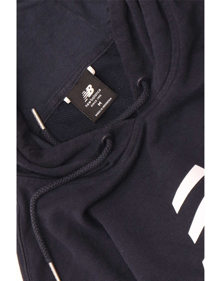 New Balance Mens Graphic Hoodie Jumper Medium Navy Blue