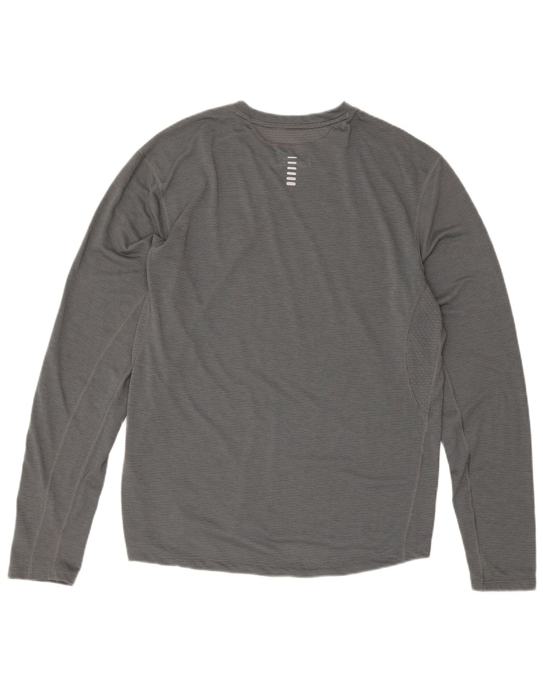 Under Armour Mens Fitted Running Top Long Sleeve Large Grey Sports