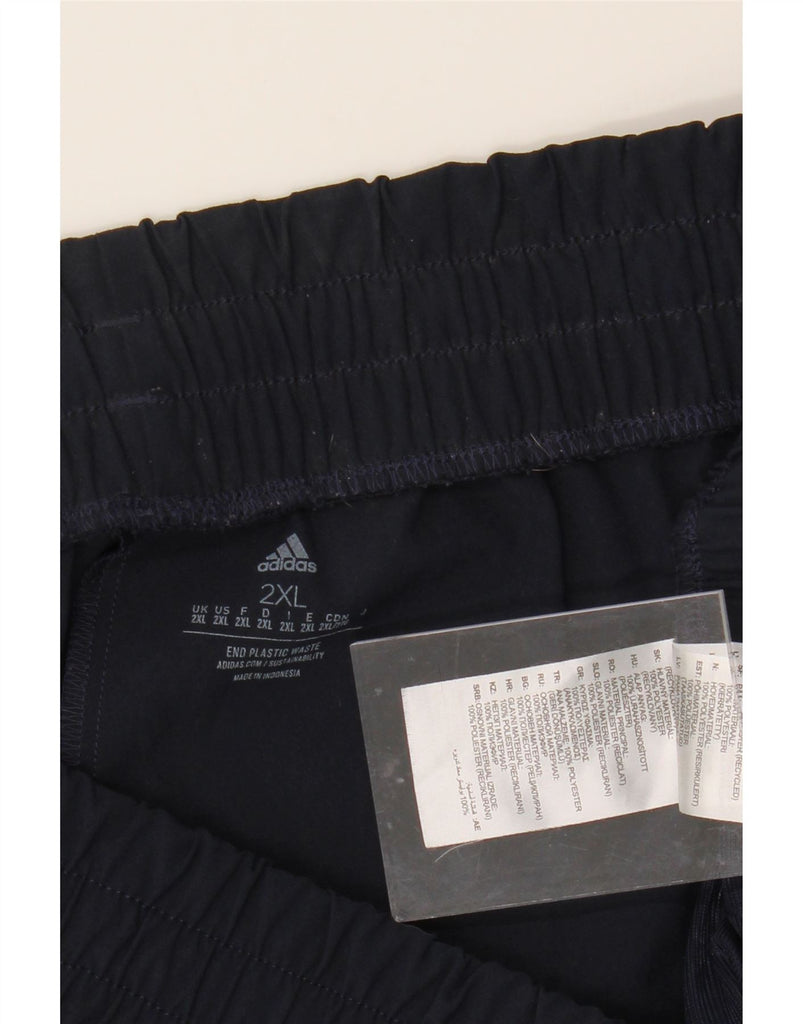 ADIDAS Mens Tracksuit Trousers 2XL  Navy Blue Polyester Vintage Adidas and Second-Hand Adidas from Messina Hembry 