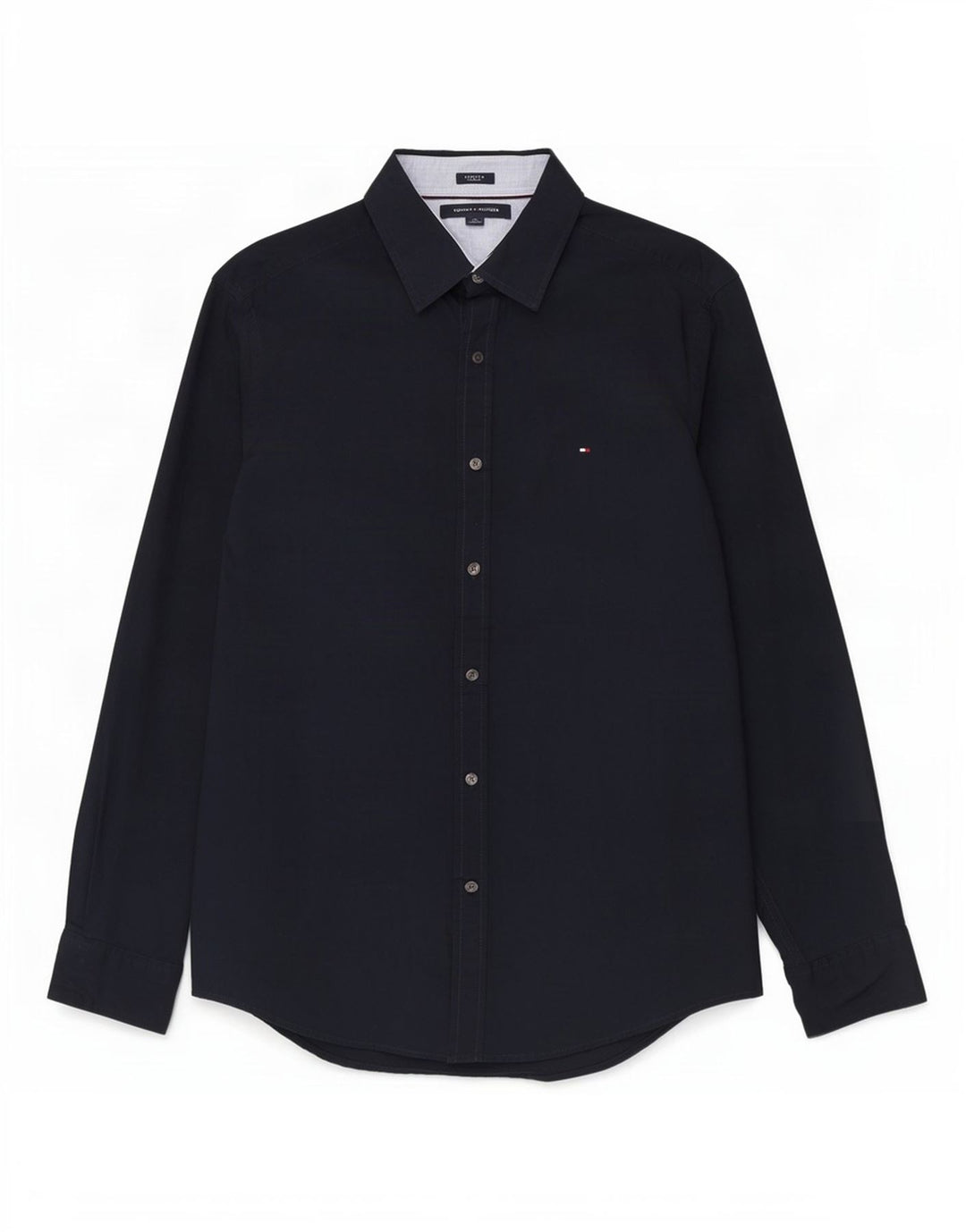 Tommy Hilfiger Mens Shirt Large Navy Blue Cotton