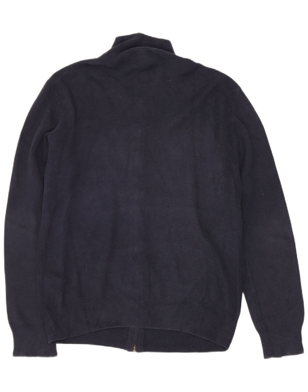 Polo Ralph Lauren Boys Cardigan Sweater 15-16 Years XL Navy Blue Cotton
