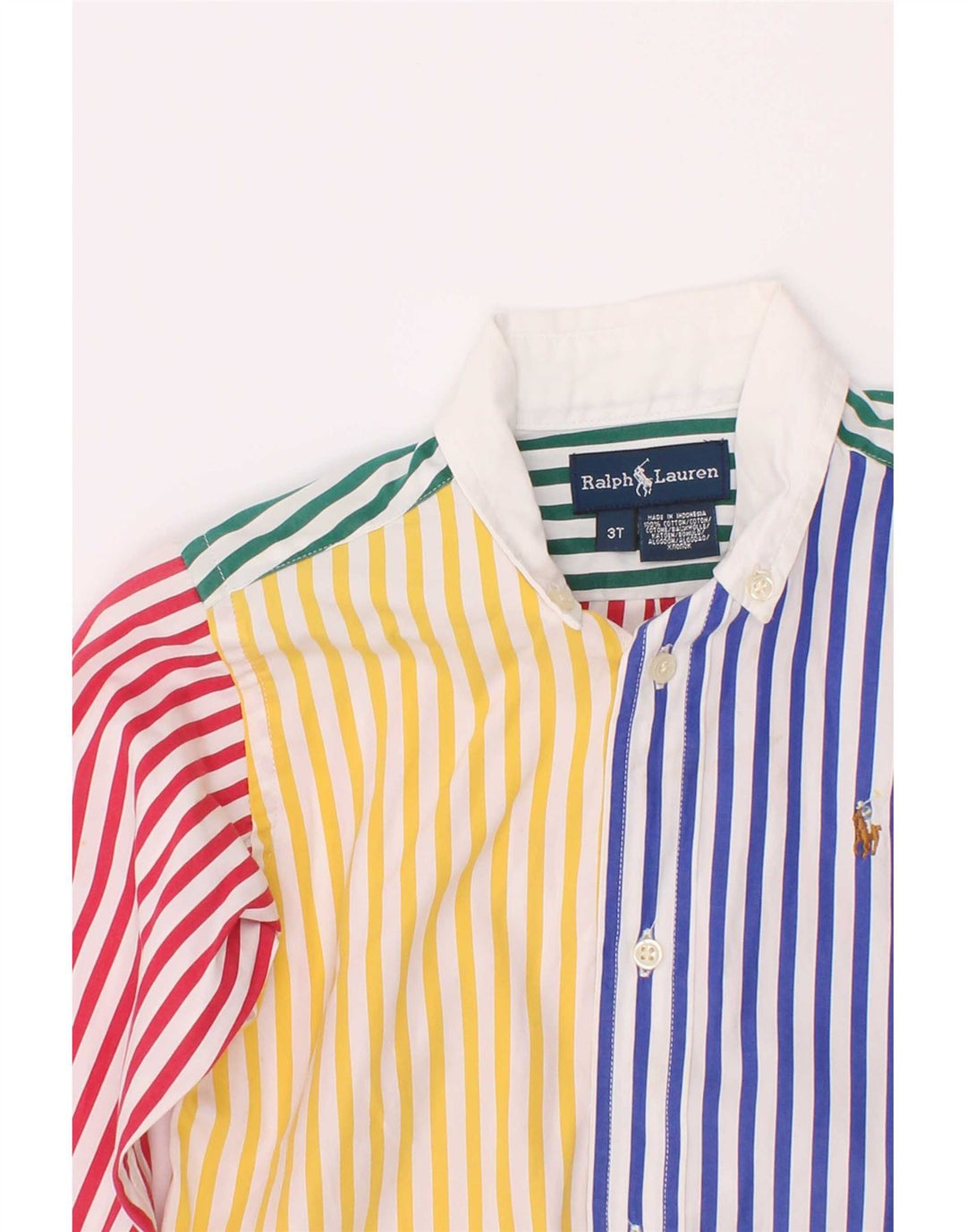 Ralph Lauren Boys Shirt 2-3 Years Multicoloured Striped Cotton