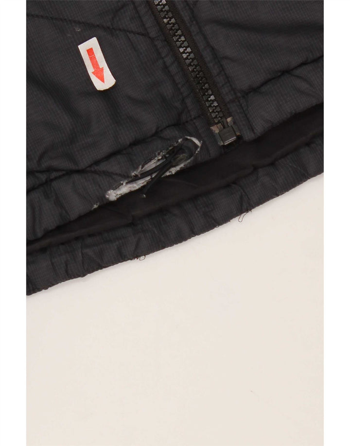 The North Face Womens Padded Jacket UK 14 Medium Navy Blue Nylon