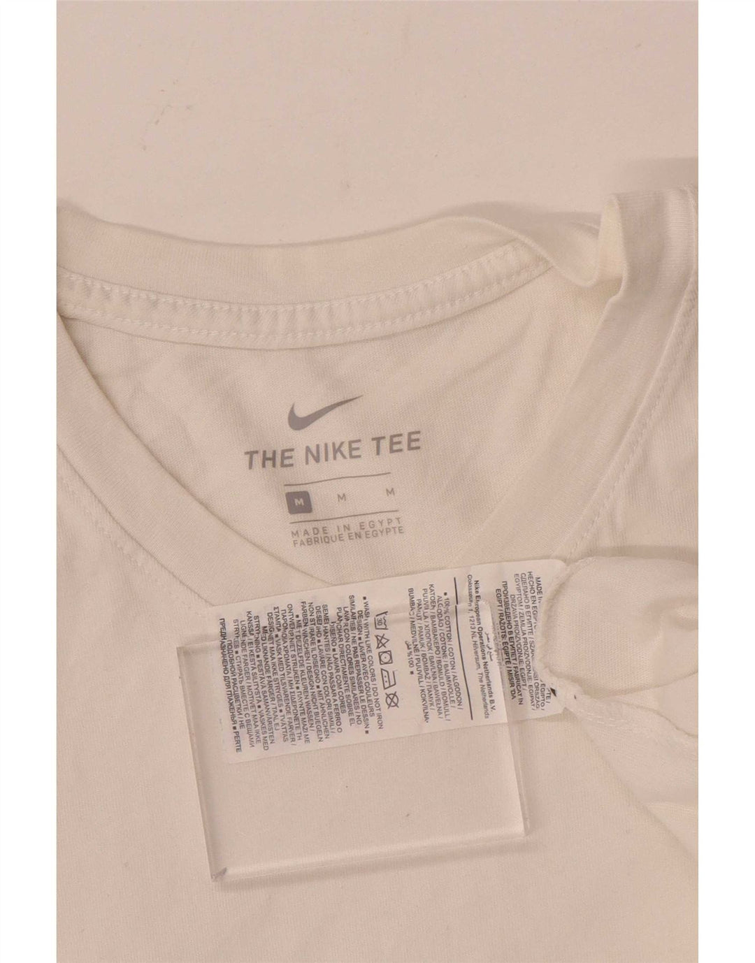 Nike Mens T-Shirt Top Medium White Cotton