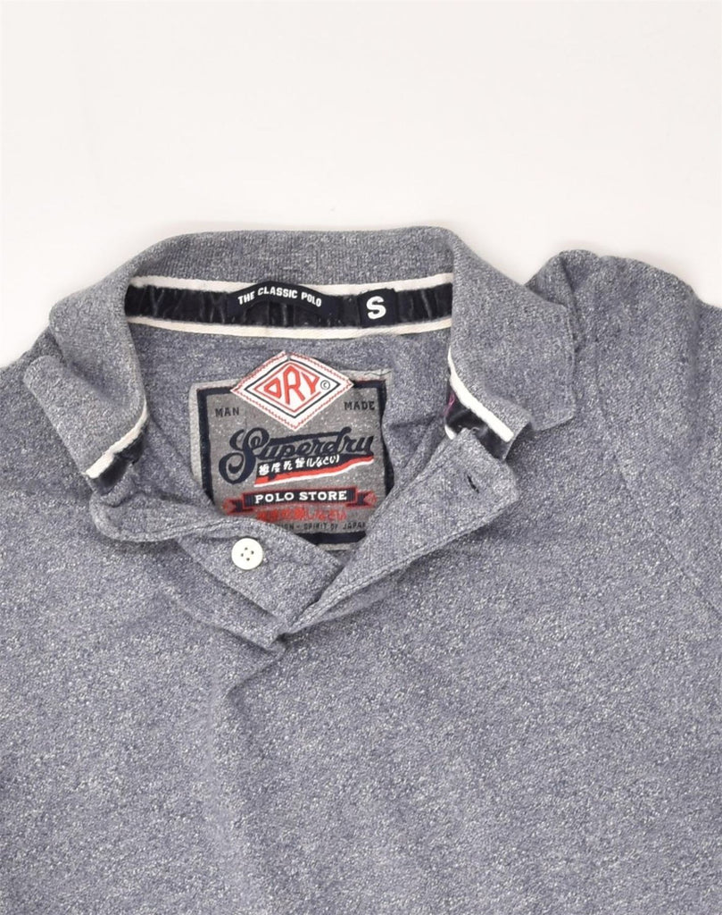 SUPERDRY Mens Classic Fit Polo Shirt Small Grey Cotton | Vintage Superdry | Thrift | Second-Hand Superdry | Used Clothing | Messina Hembry 