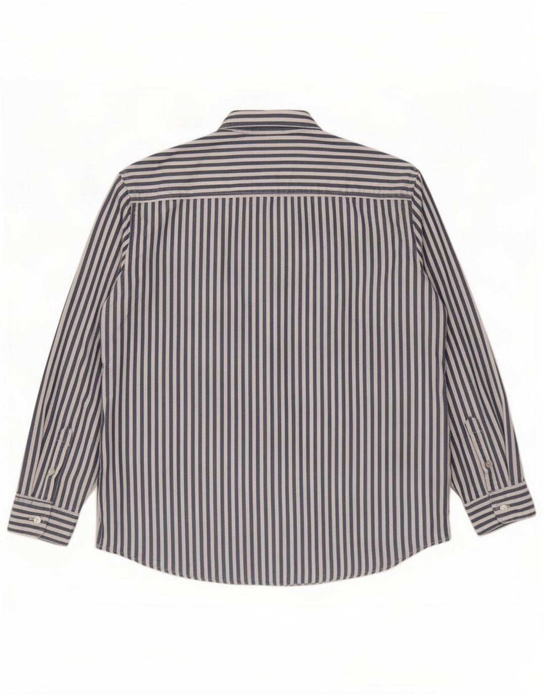 Levi's Mens Relaxed Shirt Large Blue Pinstripe Cotton