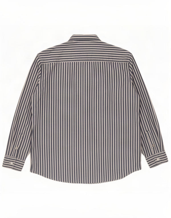 Levi's Mens Relaxed Shirt Large Blue Pinstripe Cotton