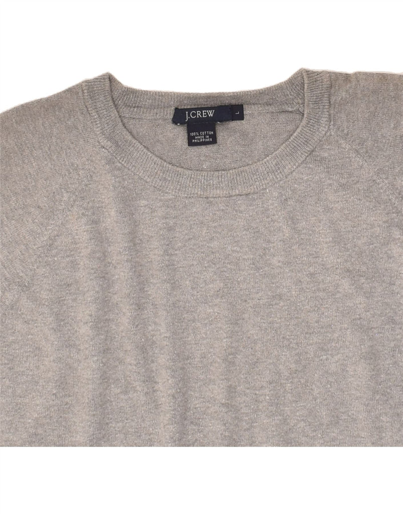 J. CREW Mens T-Shirt Top Large Grey Cotton | Vintage J. Crew | Thrift | Second-Hand J. Crew | Used Clothing | Messina Hembry 