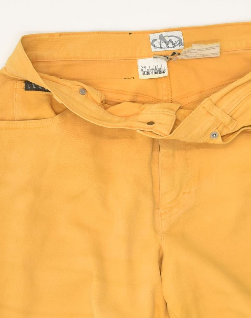 MARELLA Womens Slim Jeans UK 10 Small W30 L30 Yellow Cotton | Vintage Marella | Thrift | Second-Hand Marella | Used Clothing | Messina Hembry 