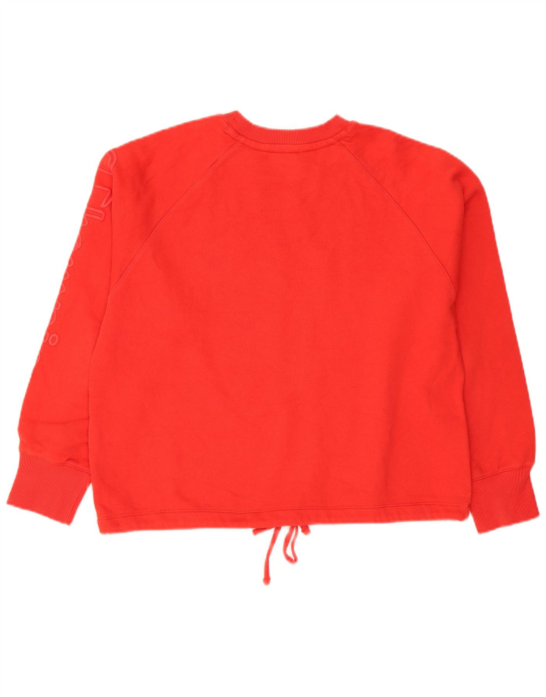 Champion Womens Graphic Sweatshirt Jumper UK 14 Medium Red Colourblock