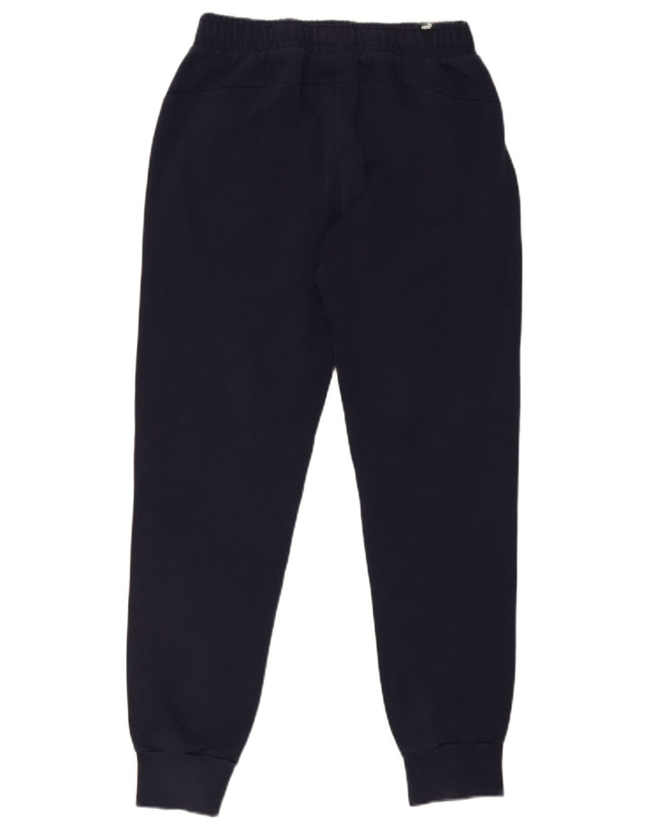 Puma Mens Tracksuit Trousers Joggers Medium  Navy Blue Cotton