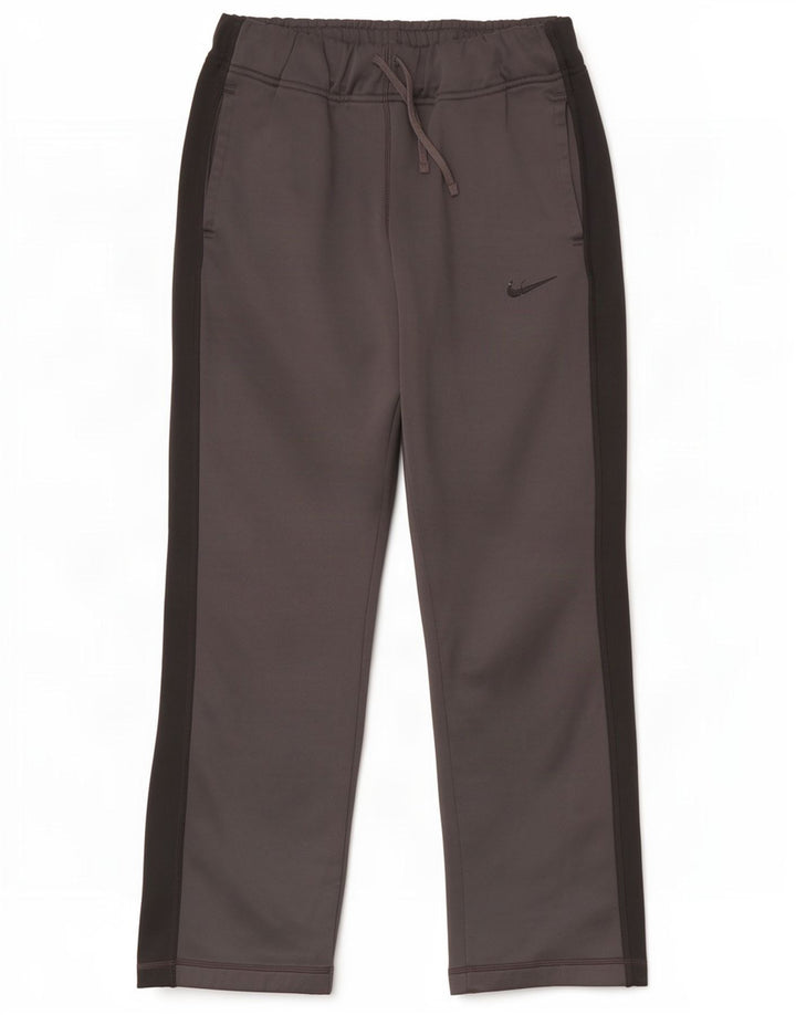 Nike Mens Therma-Fit Tracksuit Trousers Small Grey Colourblock Polyester