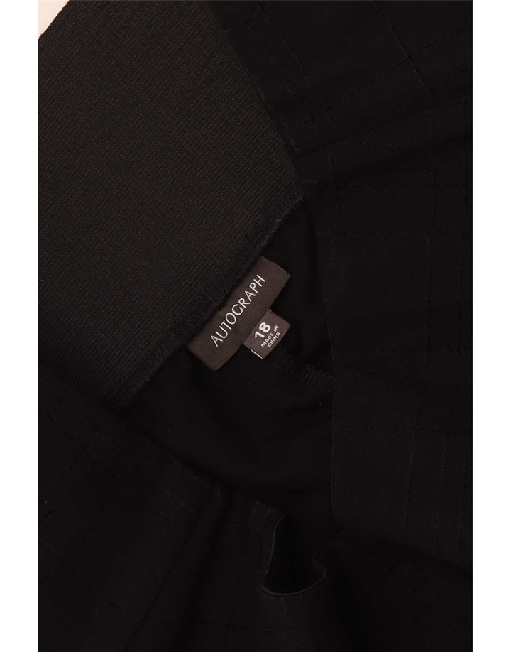 Marks & Spencer Womens Autograph Crop Leggings UK 18 XL  Black Check