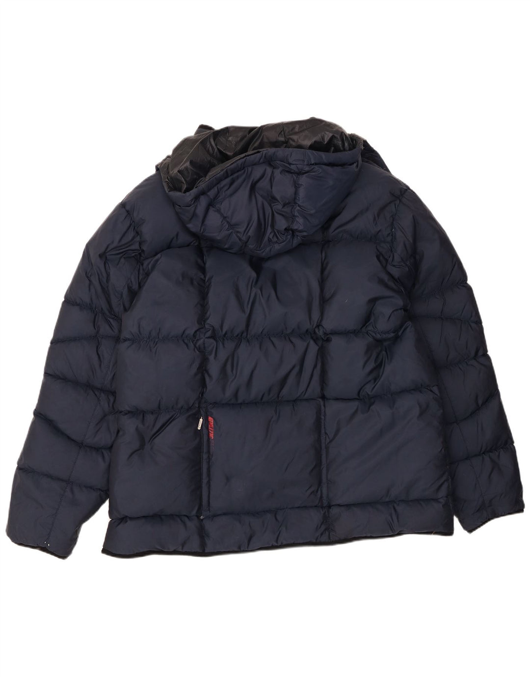 Nike Mens Hooded Padded Jacket UK 44 2XL Navy Blue Nylon