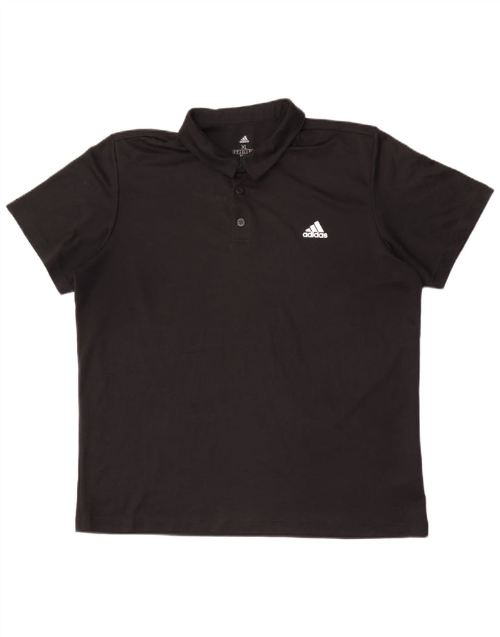 Adidas Mens Aeroready Polo Shirt XL Black Polyester