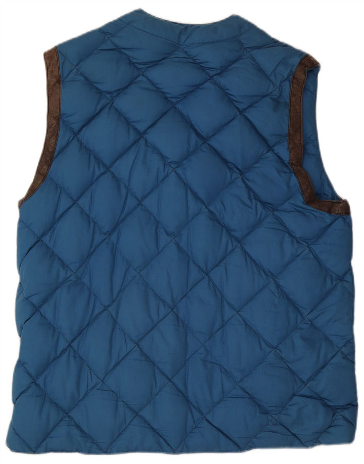 Lothars Mens Padded Gilet UK 42 XL Blue Cotton