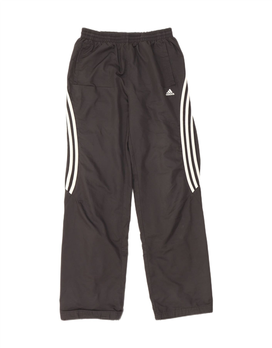 Adidas Boys Tracksuit Trousers 15-16 Years Black Polyester