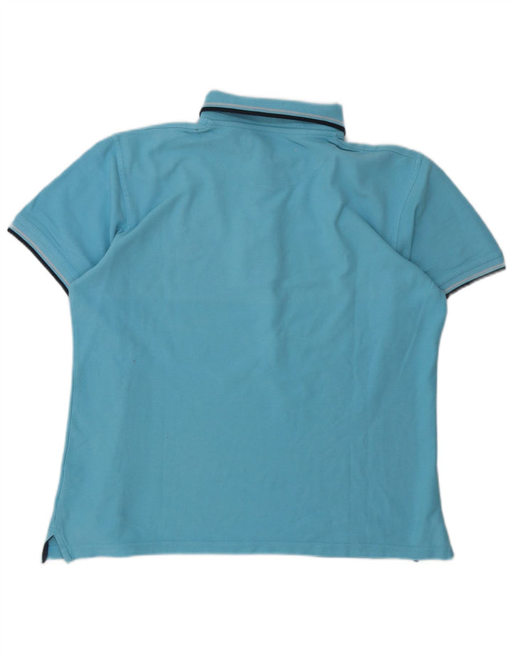 Pierre Cardin Mens Polo Shirt XL Blue Cotton