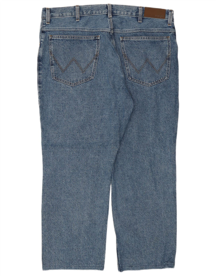 Wrangler Mens Straight Jeans W40 L27 Blue Cotton