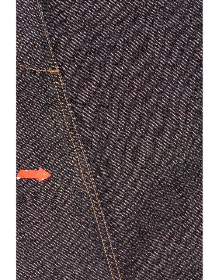 Gant Womens Denim Skirt EU 36 Small W28  Black Cotton