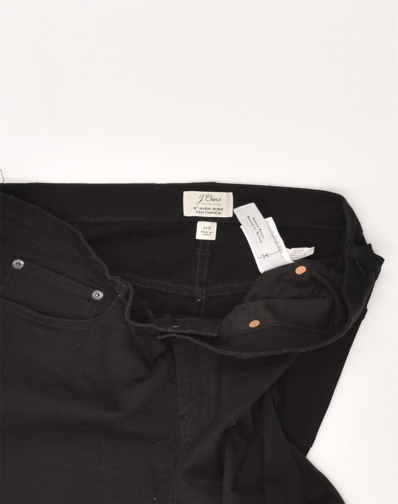 J. CREW Womens Toothpick High Rise Skinny Jeans W31 L30  Black Cotton | Vintage J. Crew | Thrift | Second-Hand J. Crew | Used Clothing | Messina Hembry 