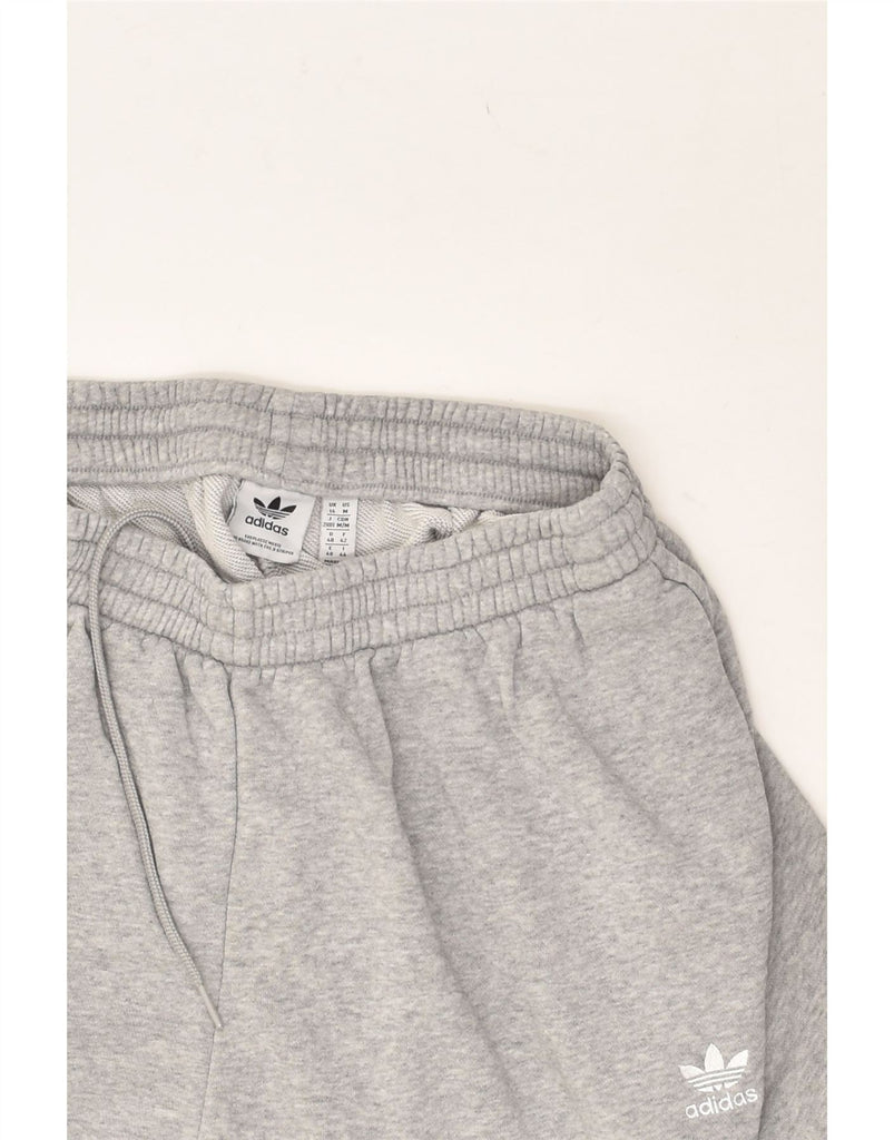 ADIDAS Womens Sport Shorts UK 14 Medium Grey Cotton | Vintage Adidas | Thrift | Second-Hand Adidas | Used Clothing | Messina Hembry 