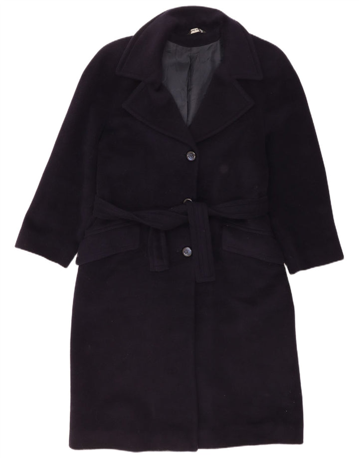 Lanificio Campore Womens Oversized Overcoat IT 42 Medium Navy Blue