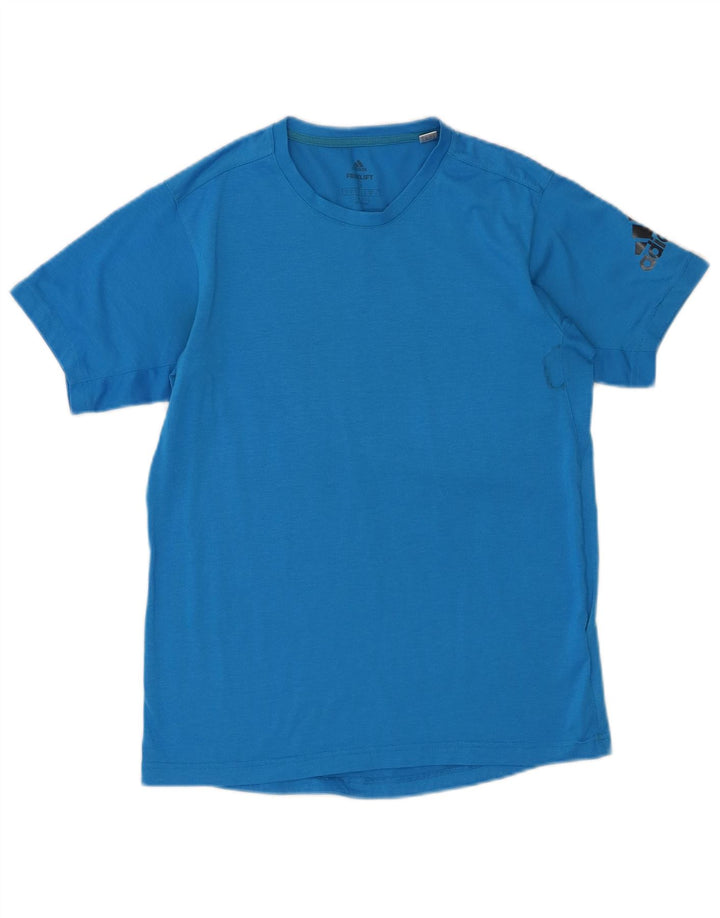 ADIDAS Mens Climalite T-Shirt Top Small Blue Polyester