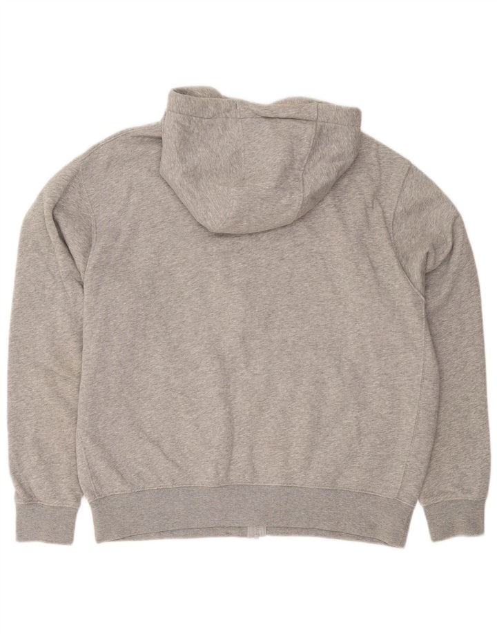 Nike Mens Zip Hoodie Sweater Large Grey Flecked Cotton