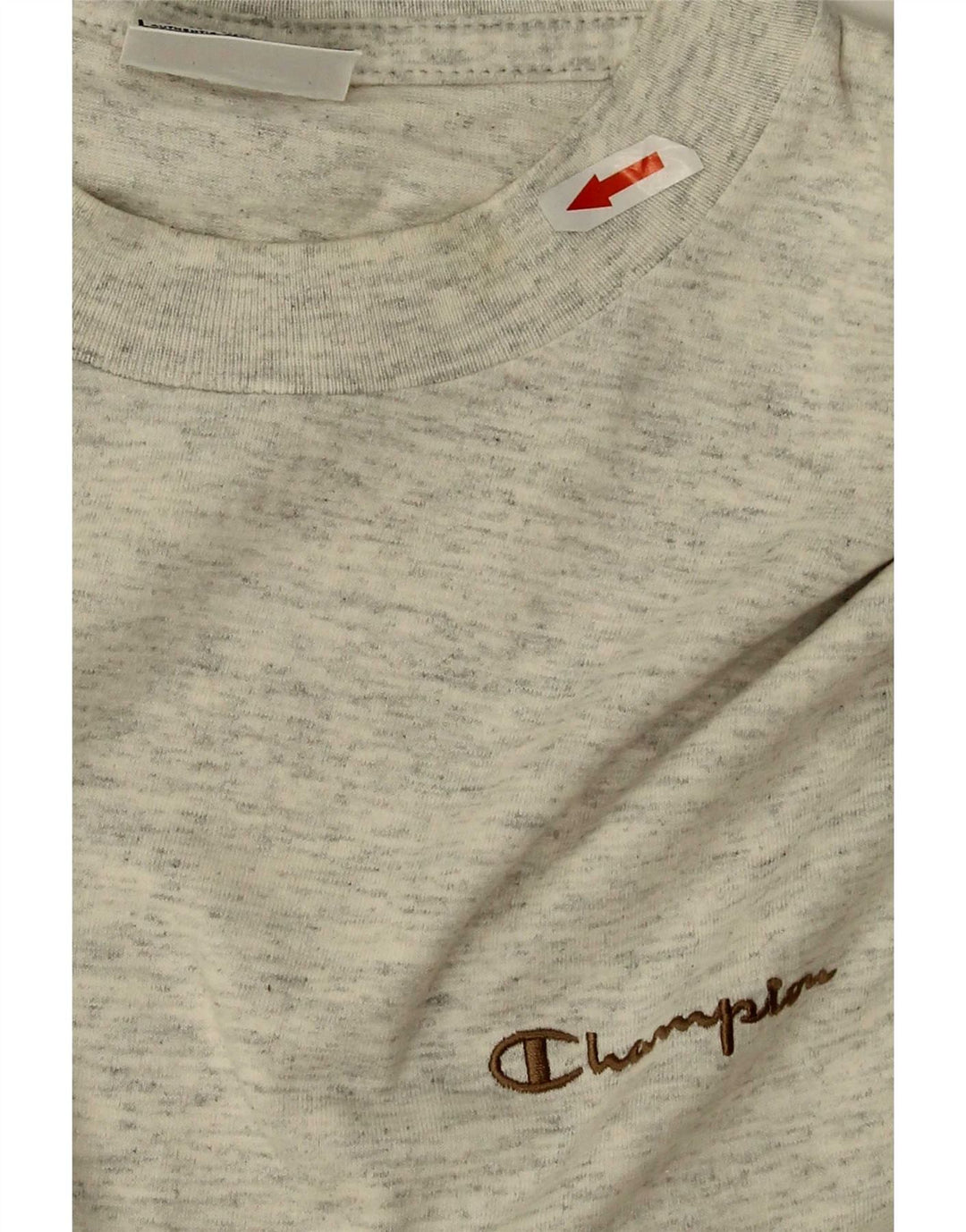 Champion Mens T-Shirt Top Large Grey Flecked