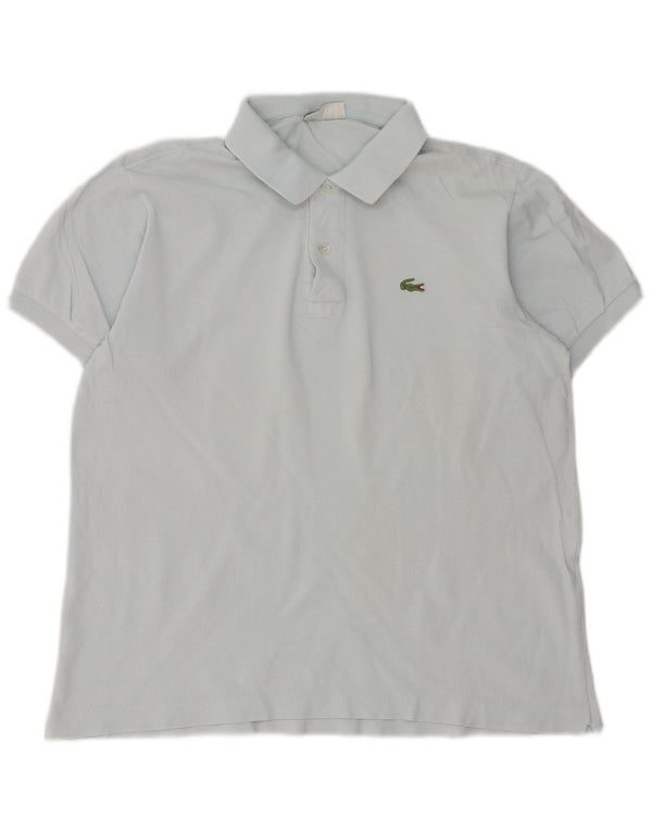 Lacoste Mens Polo Shirt Size 5 Large Blue Cotton