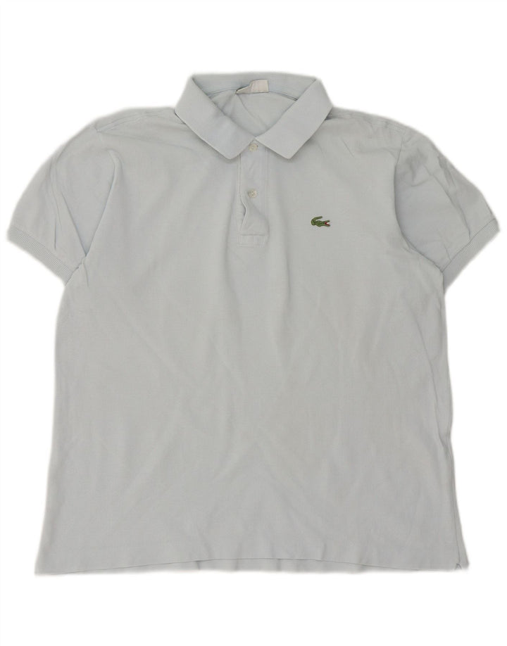 Lacoste Mens Polo Shirt Size 5 Large Blue Cotton