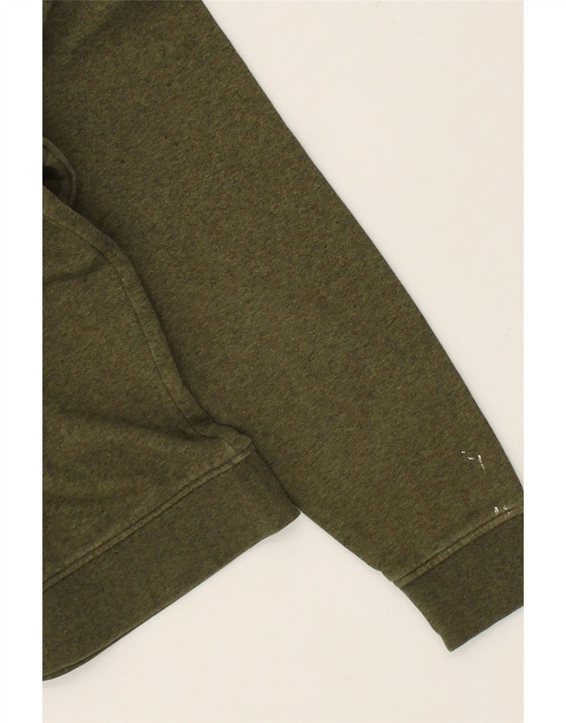 LACOSTE Mens Sweatshirt Jumper Size 4 Medium Khaki Flecked Cotton | Vintage Lacoste | Thrift | Second-Hand Lacoste | Used Clothing | Messina Hembry 
