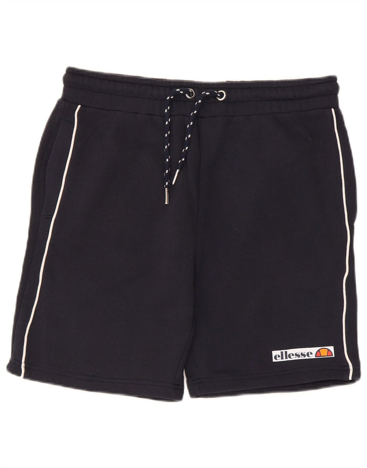Ellesse Mens Sport Shorts Small Navy Blue Cotton