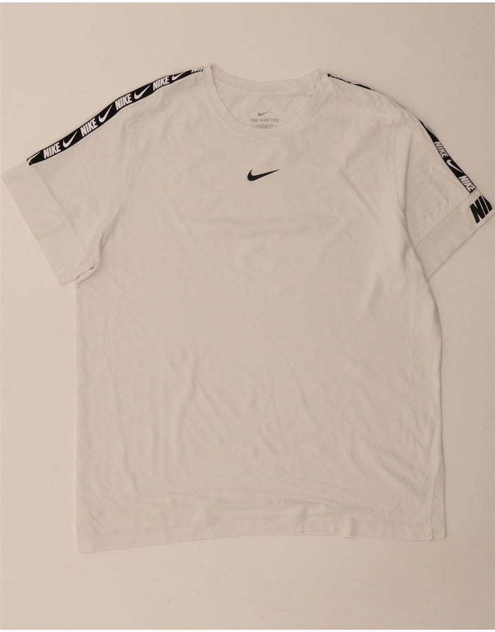 NIKE Mens Standard Fit Graphic T-Shirt Top XL White