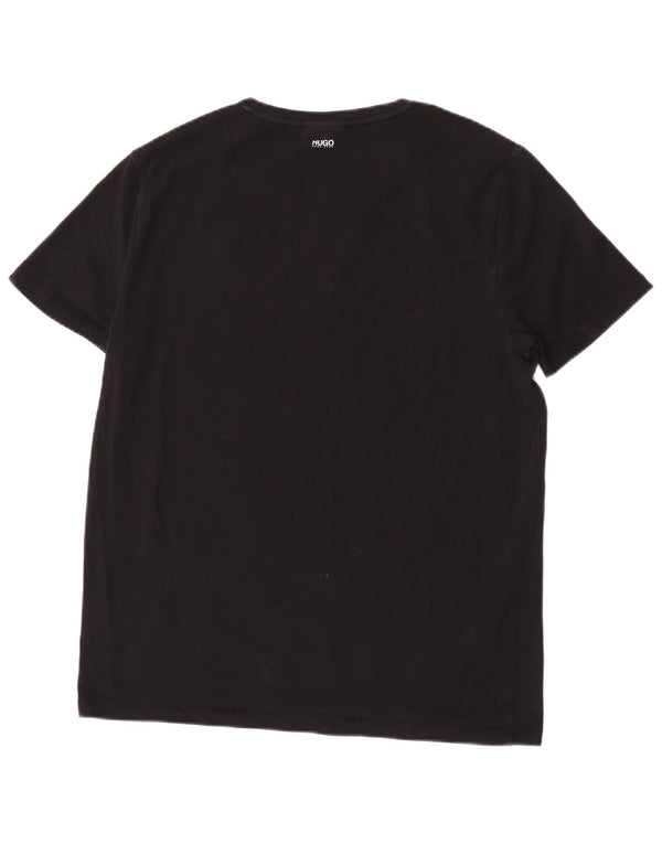 Hugo Boss Mens T-Shirt Top XL Black Cotton