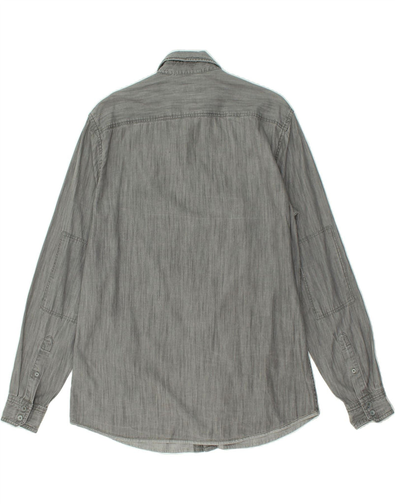 JULES Mens Slim Shirt XL Grey Cotton | Vintage Jules | Thrift | Second-Hand Jules | Used Clothing | Messina Hembry 