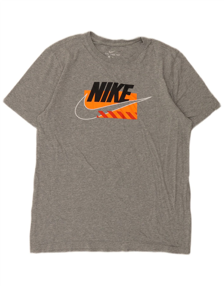 Nike Mens Graphic T-Shirt Top Medium Grey