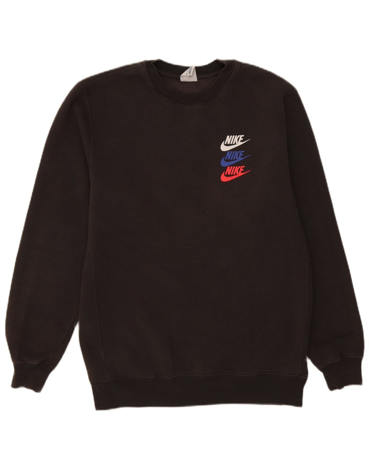 Nike Mens Graphic Sweatshirt Jumper Medium Grey Cotton