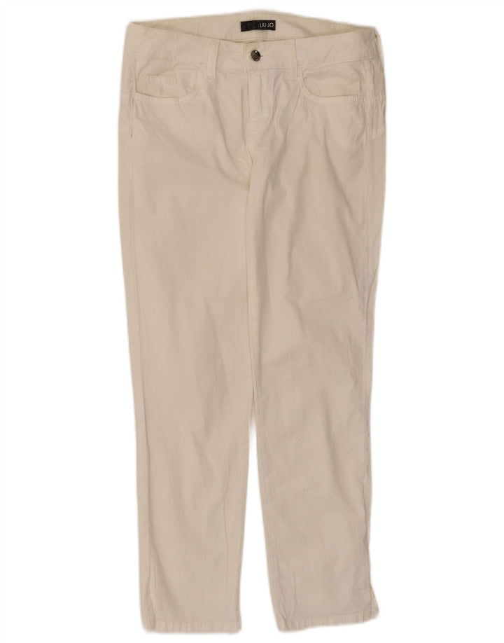 Liu Jo Womens Slim Casual Trousers W30 L27 White