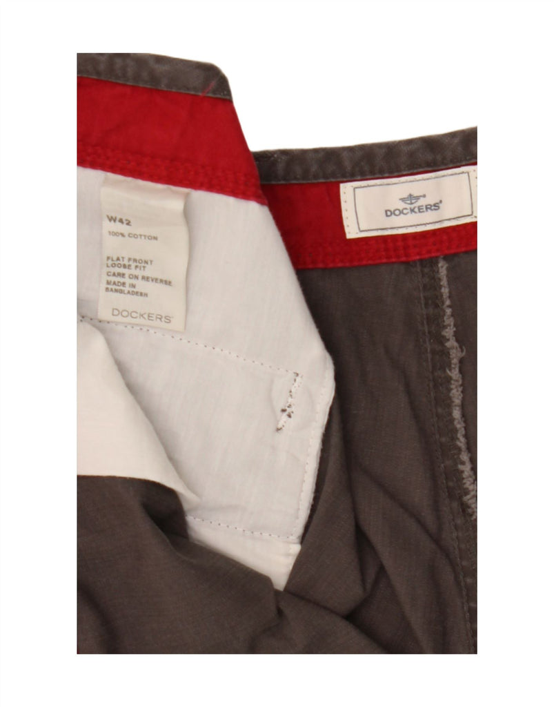 DOCKERS Mens Cargo Shorts W42 2XL  Grey Cotton Vintage Dockers and Second-Hand Dockers from Messina Hembry 